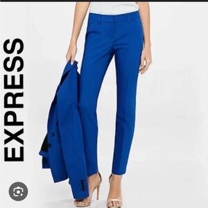 Express Columnist Tapered High Rise Trousers Cobalt Blue size 6